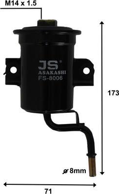 JS Asakashi FS8006 - Паливний фільтр autozip.com.ua