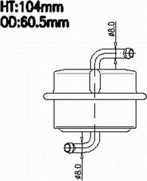 JS Asakashi FS7095 - Паливний фільтр autozip.com.ua