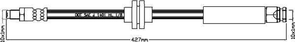 Juratek JBH1096 - Гальмівний шланг autozip.com.ua