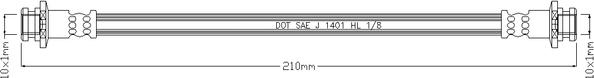 Juratek JBH1045 - Гальмівний шланг autozip.com.ua