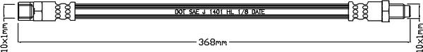 Juratek JBH1059 - Гальмівний шланг autozip.com.ua