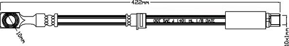 Juratek JBH1081 - Гальмівний шланг autozip.com.ua