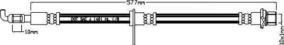 Juratek JBH1083R - Гальмівний шланг autozip.com.ua