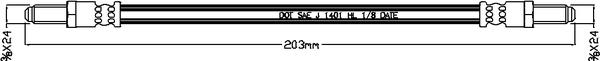 Juratek JBH1074 - Гальмівний шланг autozip.com.ua