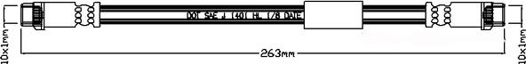 Juratek JBH1199 - Гальмівний шланг autozip.com.ua