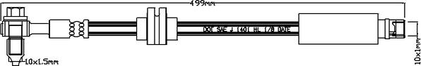 Juratek JBH1193 - Гальмівний шланг autozip.com.ua