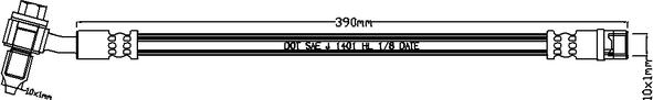 Juratek JBH1192 - Гальмівний шланг autozip.com.ua