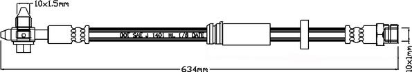 Juratek JBH1144 - Гальмівний шланг autozip.com.ua