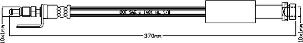 Juratek JBH1161 - Гальмівний шланг autozip.com.ua