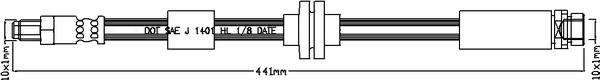 Juratek JBH1109 - Гальмівний шланг autozip.com.ua