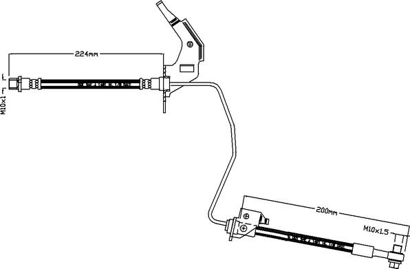 Juratek JBH1117R - Гальмівний шланг autozip.com.ua