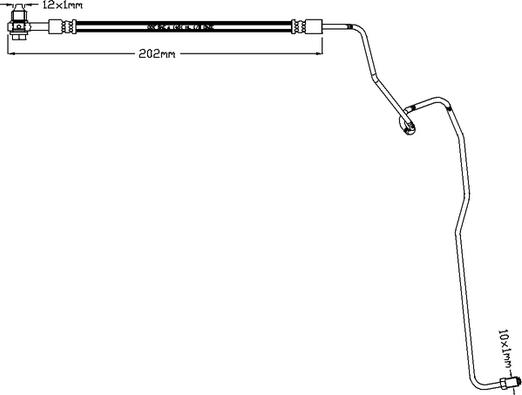 Juratek JBH1186L - Гальмівний шланг autozip.com.ua