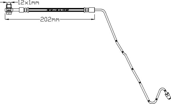 Juratek JBH1186R - Гальмівний шланг autozip.com.ua