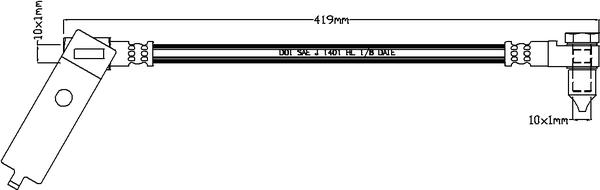 Juratek JBH1137L - Гальмівний шланг autozip.com.ua