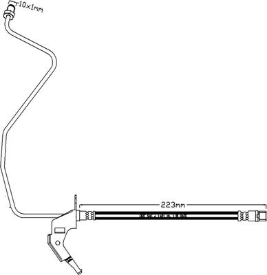 Juratek JBH1129L - Гальмівний шланг autozip.com.ua