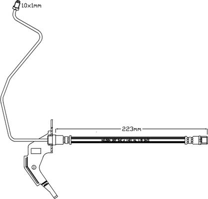 Juratek JBH1129R - Гальмівний шланг autozip.com.ua