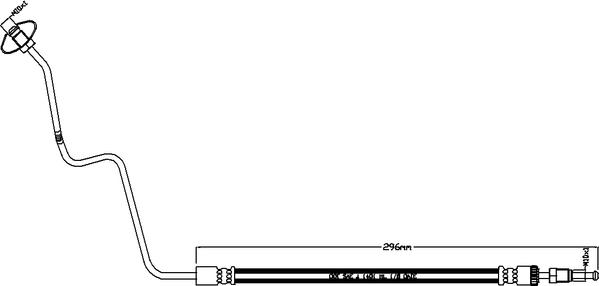 Juratek JBH1300 - Гальмівний шланг autozip.com.ua