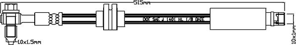 Juratek JBH1389 - Гальмівний шланг autozip.com.ua