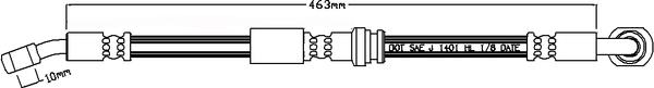 Juratek JBH1327L - Гальмівний шланг autozip.com.ua