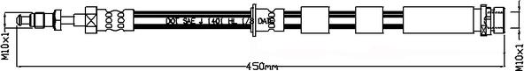 Juratek JBH1299R - Гальмівний шланг autozip.com.ua