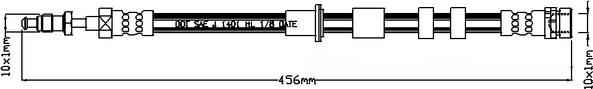 Juratek JBH1253 - Гальмівний шланг autozip.com.ua