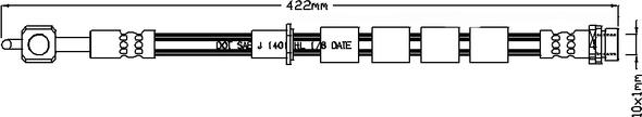 Juratek JBH1252L - Гальмівний шланг autozip.com.ua