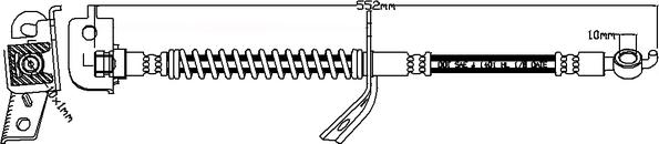 Juratek JBH1215L - Гальмівний шланг autozip.com.ua