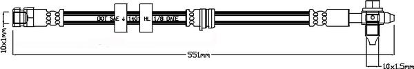 Juratek JBH1280 - Гальмівний шланг autozip.com.ua