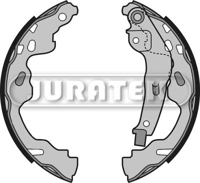 Juratek JBS1019 - Комплект гальм, барабанний механізм autozip.com.ua