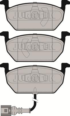 Juratek JCP4454 - Гальмівні колодки, дискові гальма autozip.com.ua