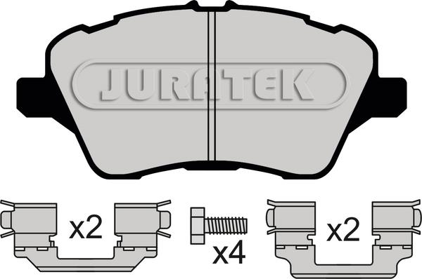 Juratek JCP4612 - Гальмівні колодки, дискові гальма autozip.com.ua