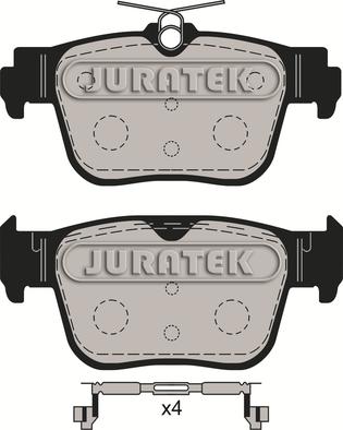 Juratek JCP4057 - Гальмівні колодки, дискові гальма autozip.com.ua