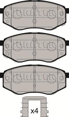 Juratek JCP4005 - Гальмівні колодки, дискові гальма autozip.com.ua