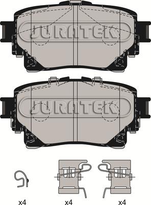 Juratek JCP4034 - Гальмівні колодки, дискові гальма autozip.com.ua