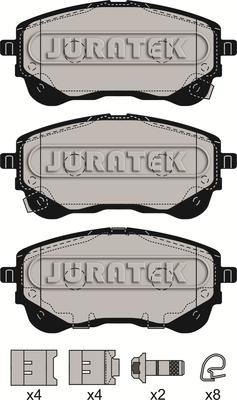 Juratek JCP4035 - Гальмівні колодки, дискові гальма autozip.com.ua