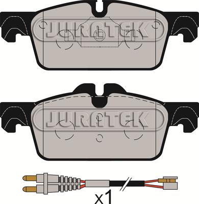 Juratek JCP092 - Гальмівні колодки, дискові гальма autozip.com.ua