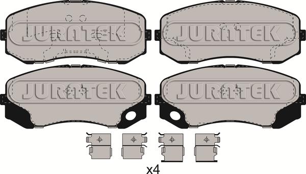 Juratek JCP066 - Гальмівні колодки, дискові гальма autozip.com.ua