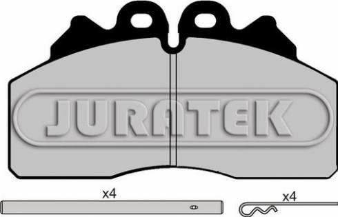 Juratek JCP024K1 - Гальмівні колодки, дискові гальма autozip.com.ua