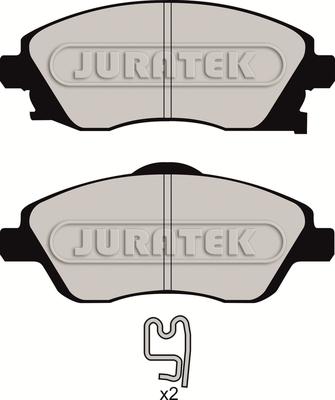 Juratek JCP1424 - Гальмівні колодки, дискові гальма autozip.com.ua