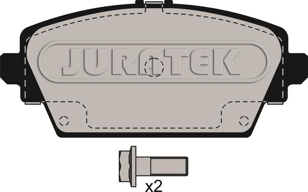 Juratek JCP1580 - Гальмівні колодки, дискові гальма autozip.com.ua