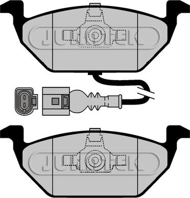 VAG 1K0 698 151 N - Гальмівні колодки, дискові гальма autozip.com.ua