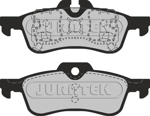 Juratek JCP1676 - Гальмівні колодки, дискові гальма autozip.com.ua