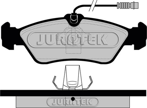 Juratek JCP1045 - Гальмівні колодки, дискові гальма autozip.com.ua