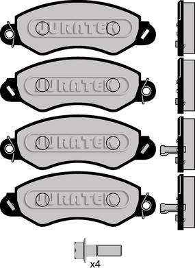 DriveTec DPAD2096 - Гальмівні колодки, дискові гальма autozip.com.ua