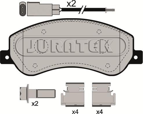 Juratek JCP112 - Гальмівні колодки, дискові гальма autozip.com.ua