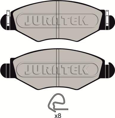 Juratek JCP1378 - Гальмівні колодки, дискові гальма autozip.com.ua