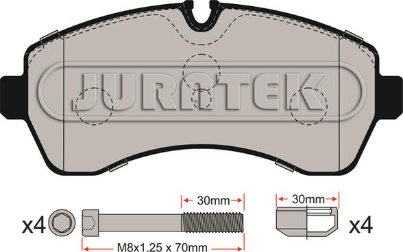 Juratek JCP121 - Гальмівні колодки, дискові гальма autozip.com.ua