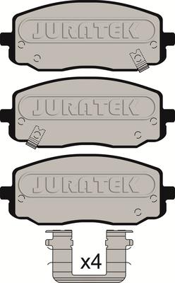 Juratek JCP1783 - Гальмівні колодки, дискові гальма autozip.com.ua