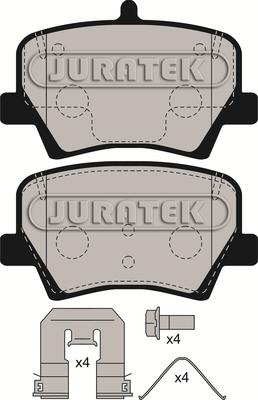 Juratek JCP8557 - Гальмівні колодки, дискові гальма autozip.com.ua