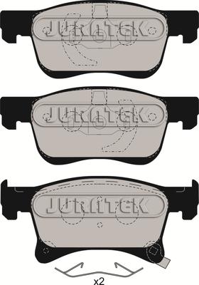 Juratek JCP8060 - Гальмівні колодки, дискові гальма autozip.com.ua